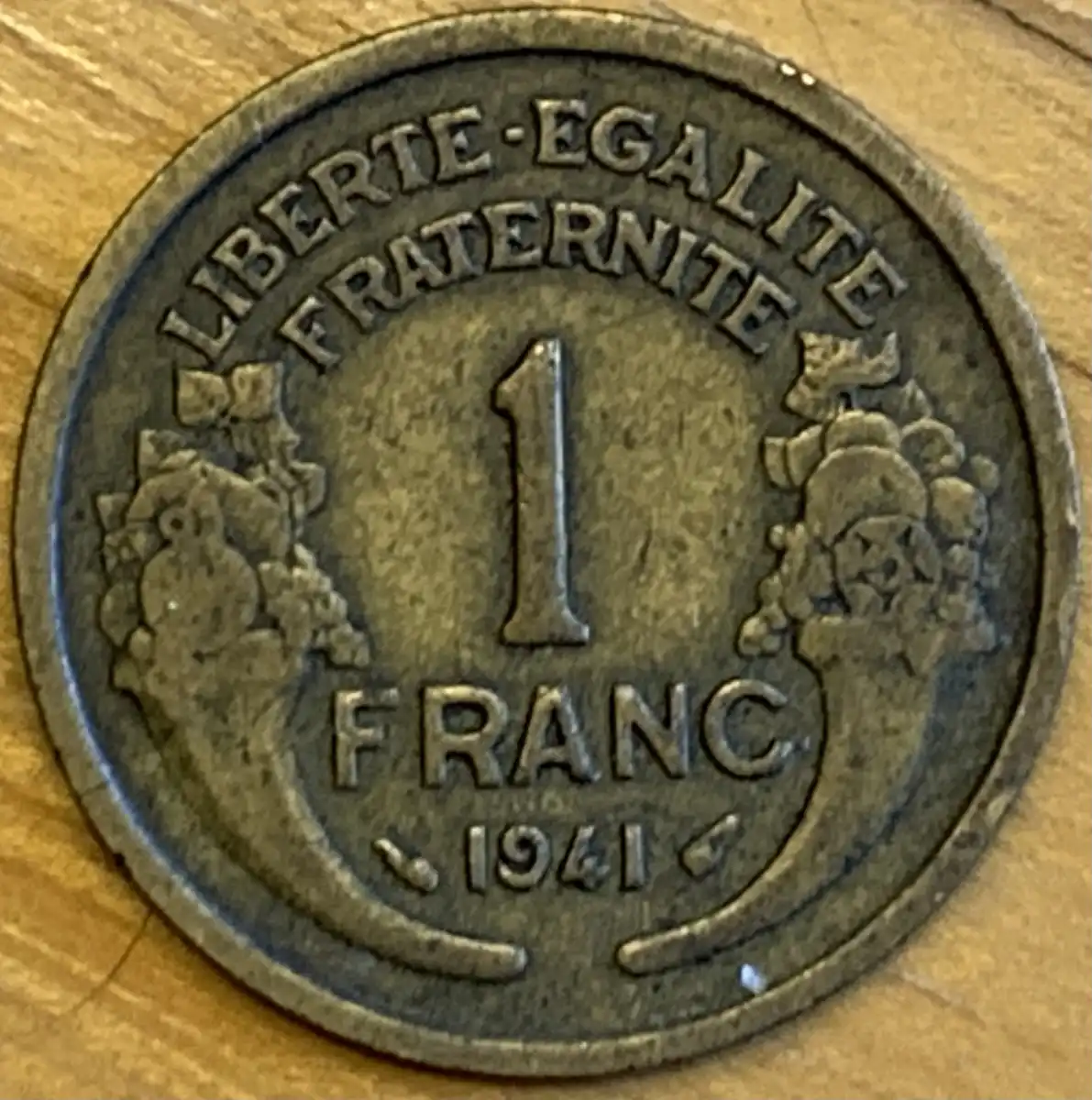 1941-1-Franc-Coin-For-Grading